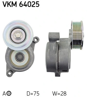 Diržo įtempiklio skriemulys SKF VKM 64025