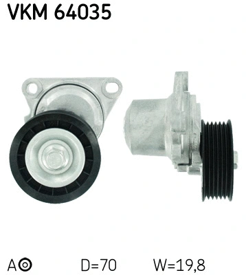 Diržo įtempiklio skriemulys SKF VKM 64035