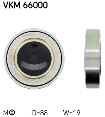 Diržo įtempiklio skriemulys SKF VKM 66000
