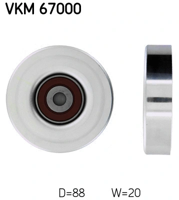 Diržo įtempiklio skriemulys SKF VKM 67000