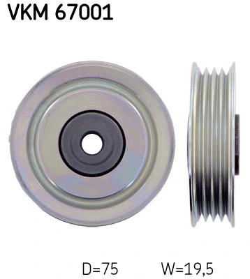 Diržo įtempiklio skriemulys SKF VKM 67001