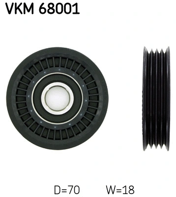 Diržo įtempiklio skriemulys SKF VKM 68001