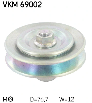 Diržo įtempiklio skriemulys SKF VKM 69002