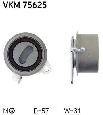Paskirstymo diržo įtempiklio skriemulys SKF VKM 75625