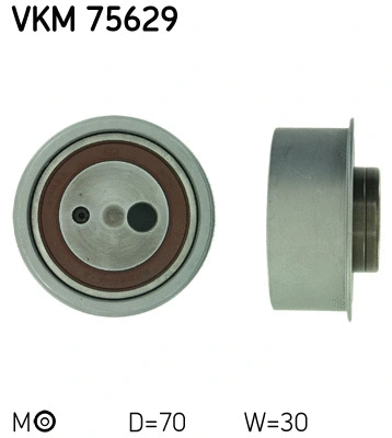 Paskirstymo diržo įtempiklio skriemulys SKF VKM 75629