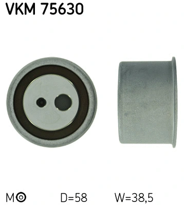 Paskirstymo diržo įtempiklio skriemulys SKF VKM 75630