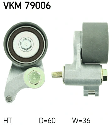Paskirstymo diržo įtempiklio skriemulys SKF VKM 79006