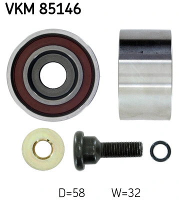Paskirstymo diržo įtempiklio skriemulys SKF VKM 85146