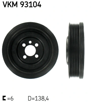 Alkūninio veleno skriemulys SKF VKM 93104