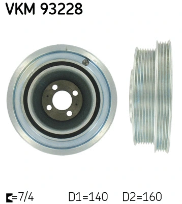 Alkūninio veleno skriemulys SKF VKM 93228