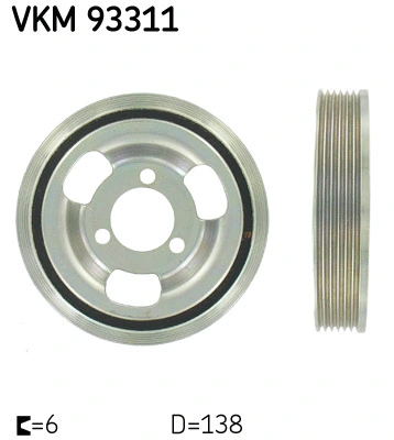 Alkūninio veleno skriemulys SKF VKM 93311