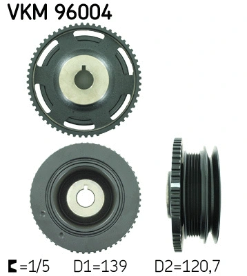 Alkūninio veleno skriemulys SKF VKM 96004