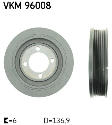 Alkūninio veleno skriemulys SKF VKM 96008