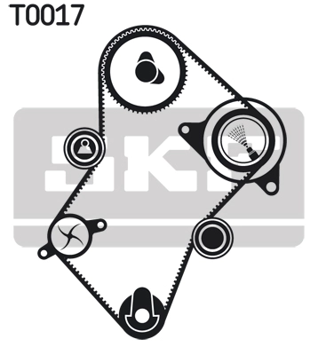 Paskirstymo diržo komplektas SKF VKMA 03244