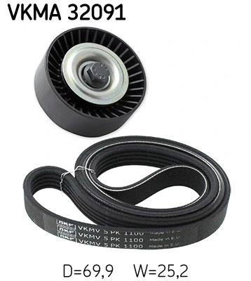 Diržų komplektas SKF VKMA 32091