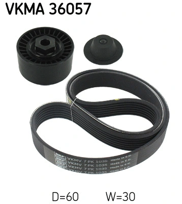 Diržų komplektas SKF VKMA 36057
