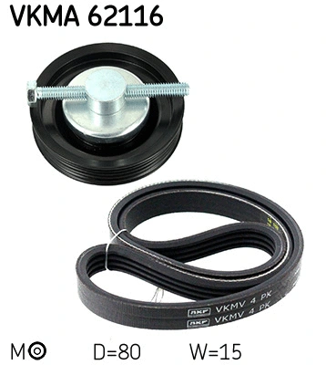 Diržų komplektas SKF VKMA 62116
