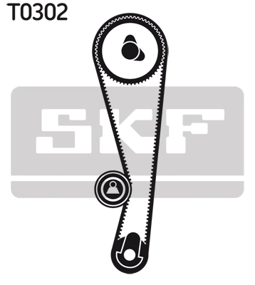 Paskirstymo diržo komplektas SKF VKMA 91006