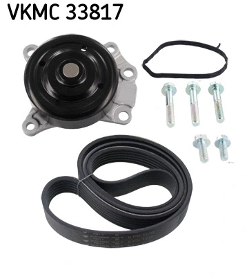 Vandens siurblys + V formos rumbuoto diržo komplektas SKF VKMC 33817