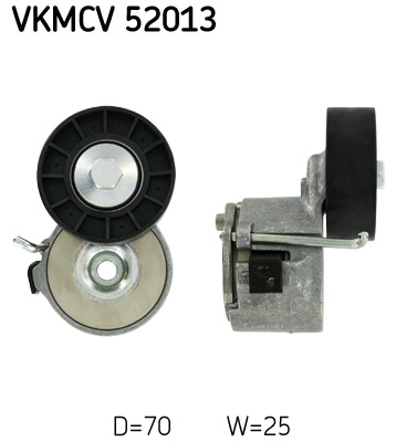 Diržo įtempiklio skriemulys SKF VKMCV 52013
