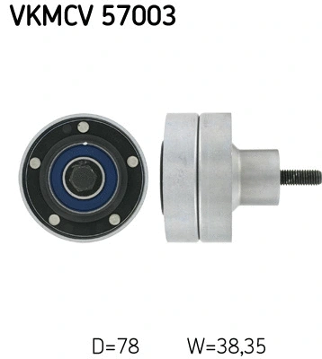 Diržo įtempiklio skriemulys SKF VKMCV 57003