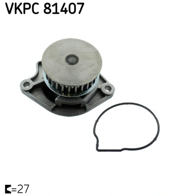 Variklio aušinimo Vandens siurblys SKF VKPC 81407