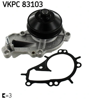 Variklio aušinimo Vandens siurblys SKF VKPC 83103