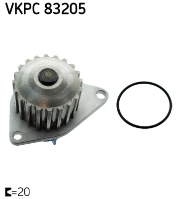 Variklio aušinimo Vandens siurblys SKF VKPC 83205