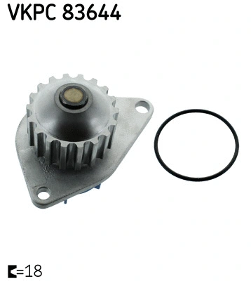 Variklio aušinimo Vandens siurblys SKF VKPC 83644