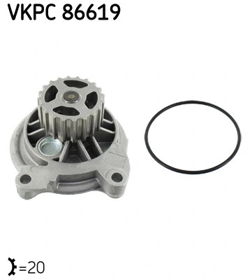 Variklio aušinimo Vandens siurblys SKF VKPC 86619