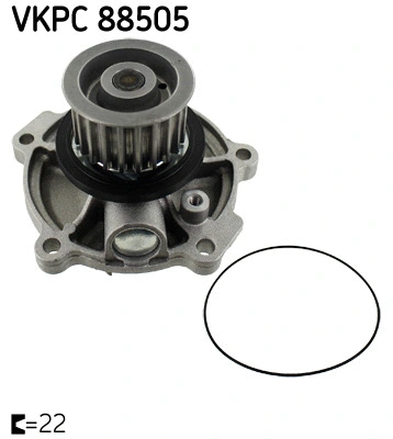 Variklio aušinimo Vandens siurblys SKF VKPC 88505