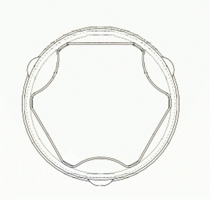 Kardaninio veleno gofruotoji membrana LÖBRO 305371
