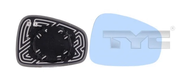 Išorinio veidrodėlio stiklas TYC 301-0030-1