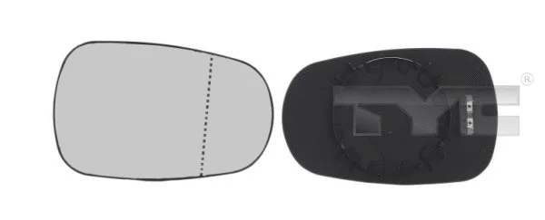 Išorinio veidrodėlio stiklas TYC 324-0026-1