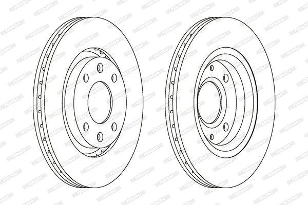 Stabdžių diskas FERODO DDF1140C