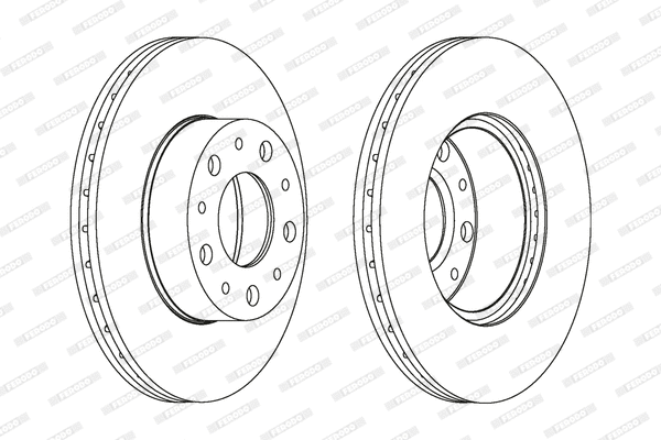 Stabdžių diskas FERODO DDF1170C