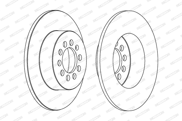 Stabdžių diskas FERODO DDF1224C