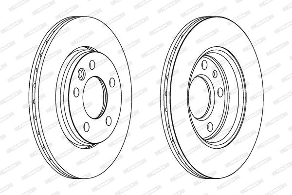 Stabdžių diskas FERODO DDF1286C