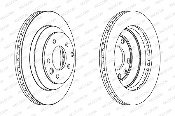 Stabdžių diskas FERODO DDF1580C