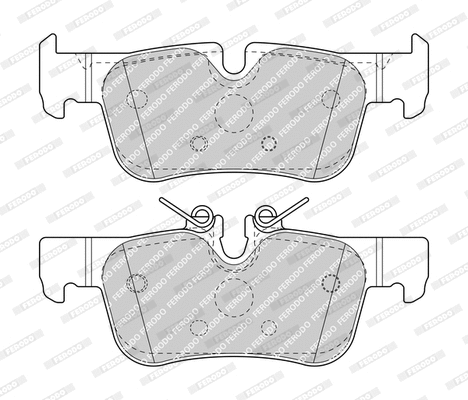 Diskinių stabdžių trinkelių rinkinys FERODO FDB4954
