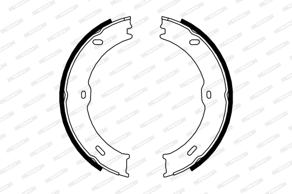 Rankinio stabdžio trinkelių komplektas FERODO FSB4001