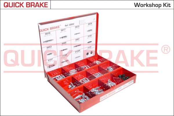 Alsuoklio varžtų asortimentas QUICK BRAKE 0002