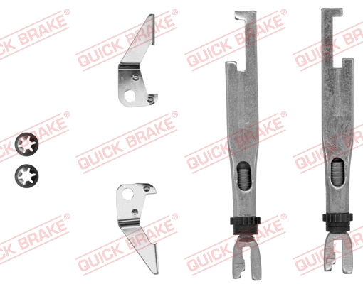 Būgninio stabdžio reguliatorių komplektas QUICK BRAKE 102 53 001