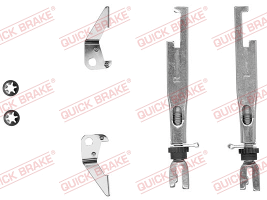 Būgninio stabdžio reguliatorių komplektas QUICK BRAKE 102 53 003