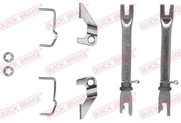 Būgninio stabdžio reguliatorių komplektas QUICK BRAKE 102 53 004