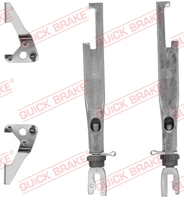 Būgninio stabdžio reguliatorių komplektas QUICK BRAKE 102 53 005