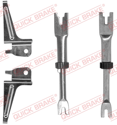 Būgninio stabdžio reguliatorių komplektas QUICK BRAKE 102 53 006