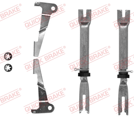 Būgninio stabdžio reguliatorių komplektas QUICK BRAKE 102 53 013