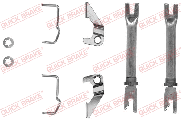 Būgninio stabdžio reguliatorių komplektas QUICK BRAKE 102 53 014