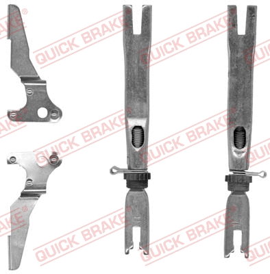 Būgninio stabdžio reguliatorių komplektas QUICK BRAKE 102 53 017